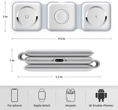Saudi Deal™ 3-in-1 Wireless Charging Pad