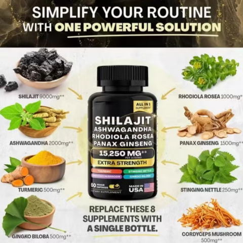 Saudi Deal™ Pure Himalayan Shilajit 8 in 1