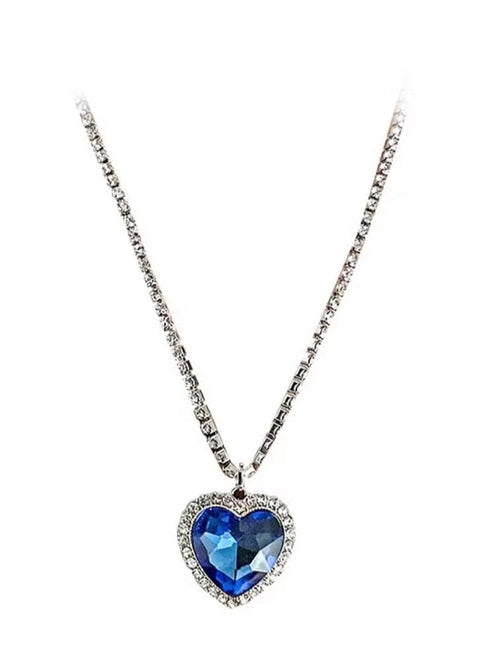 Saudi Deal™ Blue Heart Necklace